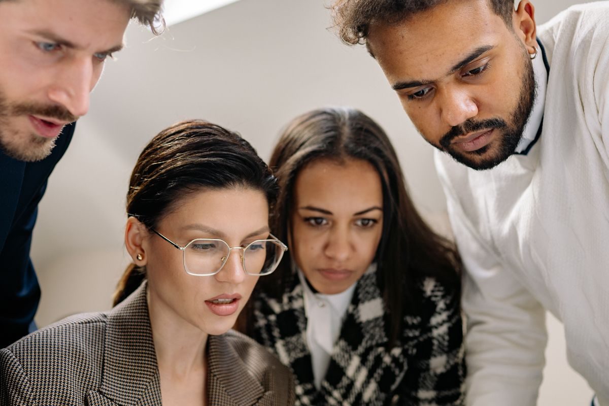 A small team at work